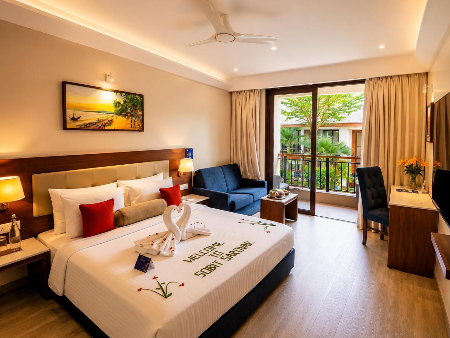 Pool View Double Rooms Balcony	 on F&B A la Carte Laundry SPA 60 minutes session 2 hours Early check or Late check out Subject to availability