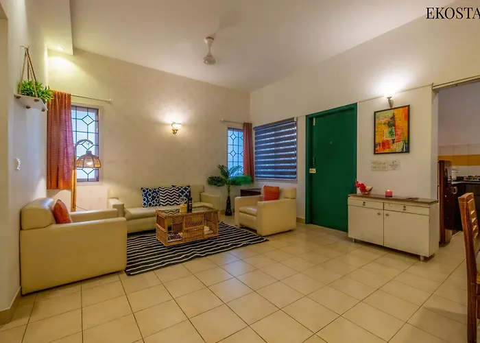 Pet friendly Eko Stay - Green Door Apartment Candolim